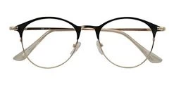 Croon Janis Shiny Black/gold -Fashion Glasses Shop 543197 1608025773421